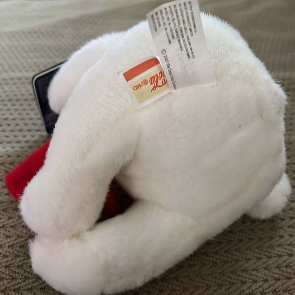 Vintage NWT 2007 Coca Cola Plush Polar Bear w/ Scarf 10” Toy Stuffed Animal - Picture 6 of 10